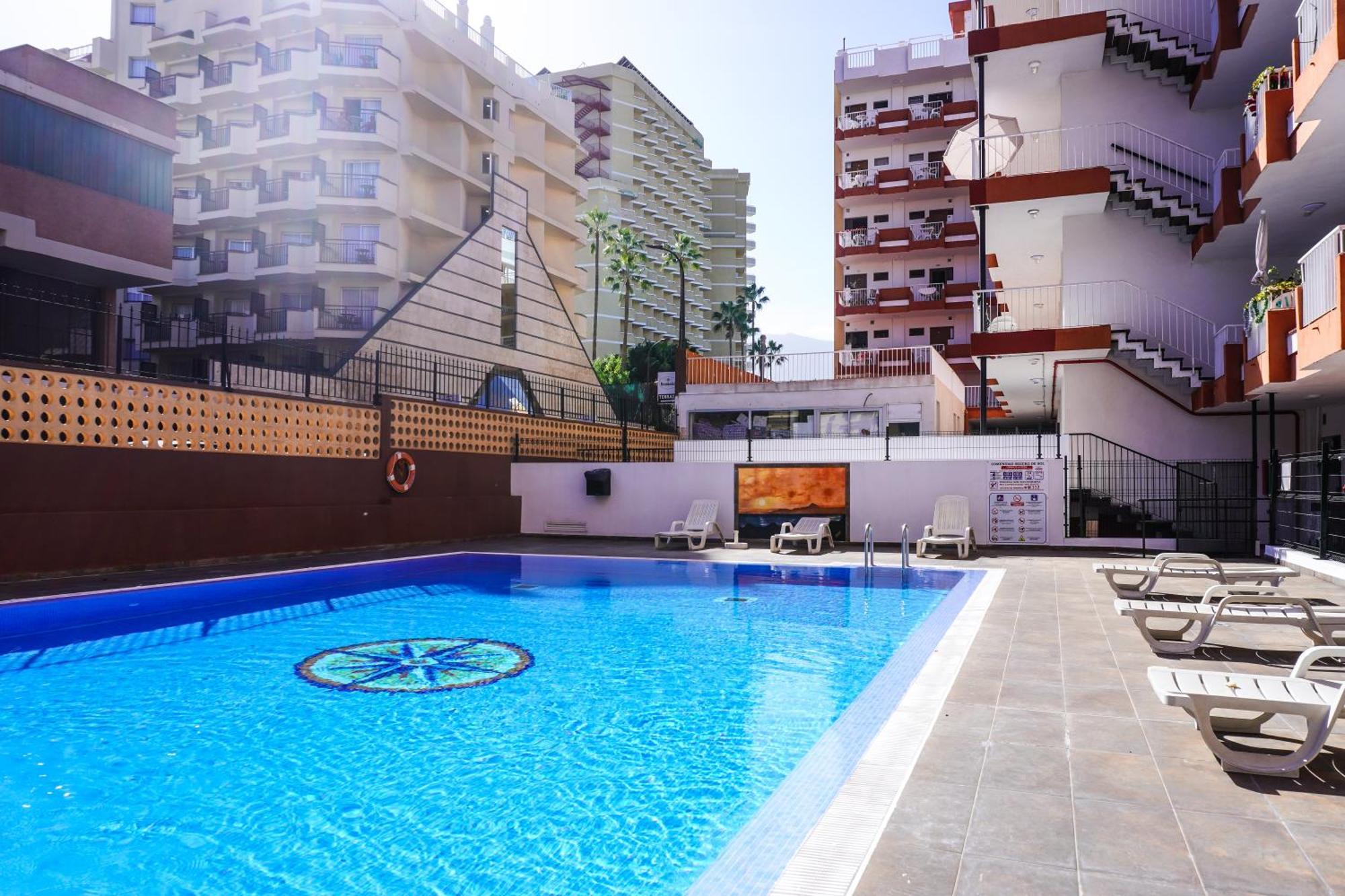 Modern Studio Close To The Beach With Pool Пуэрто-де-ла-Крус Экстерьер фото